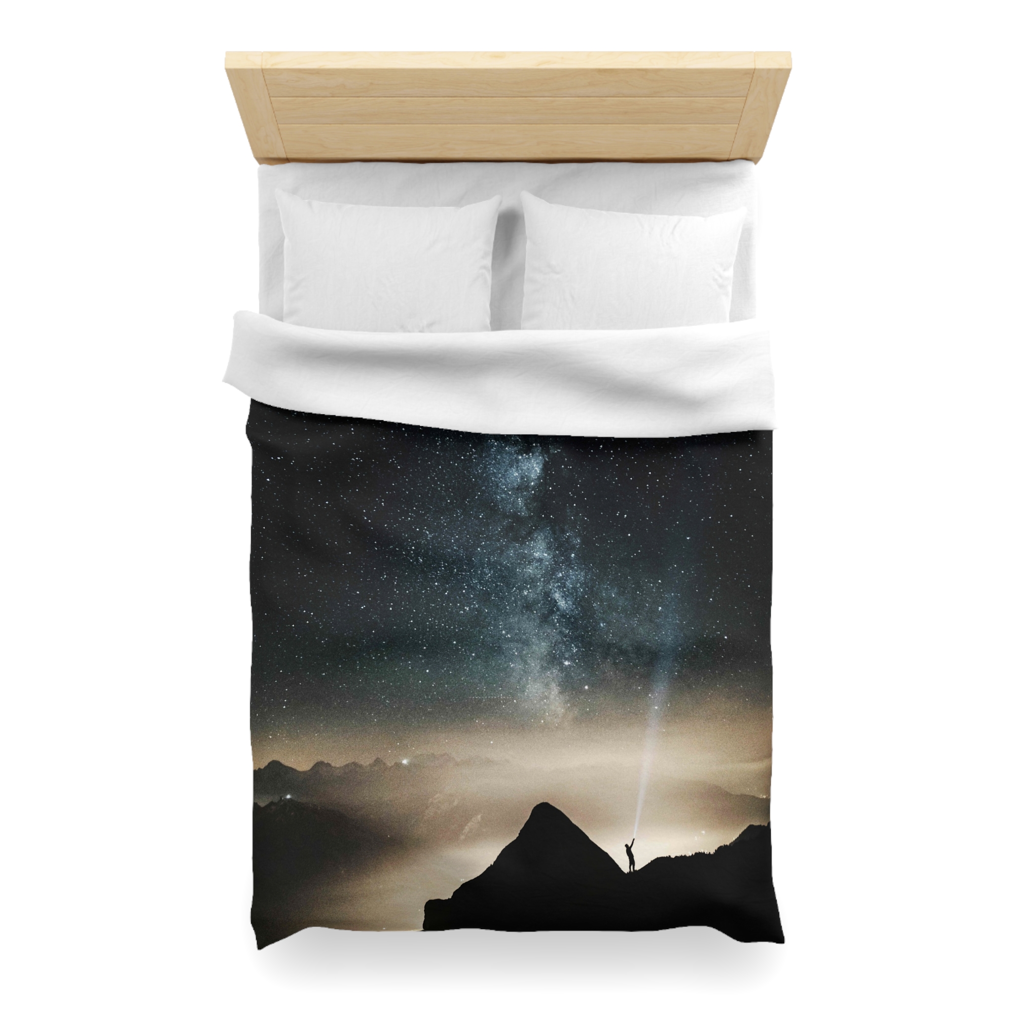 Mystic Galaxy Duvet Cover - Nocturnal-Starlight Exploration - Image 11