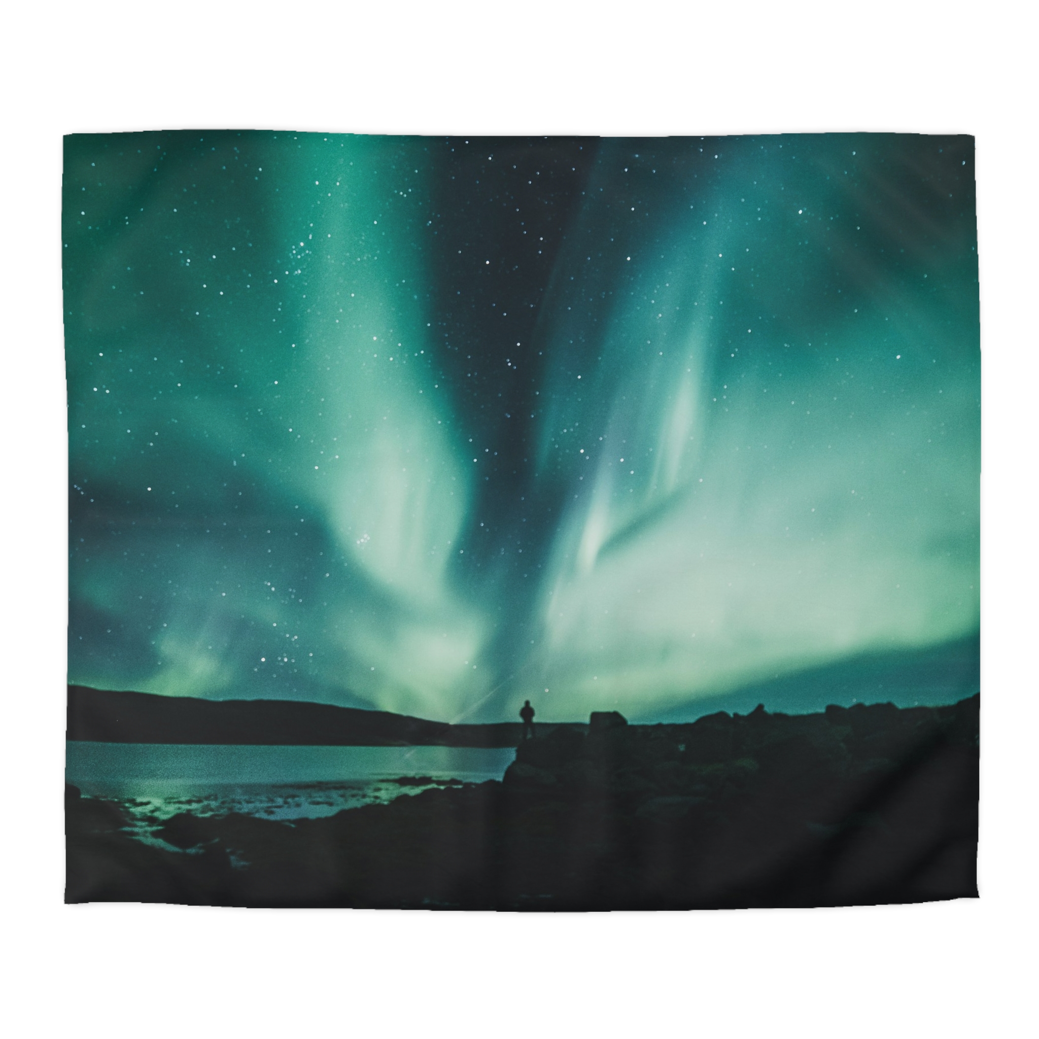 Aurora Borealis Duvet Cover - Ethereal-Night Skyscape - Image 7
