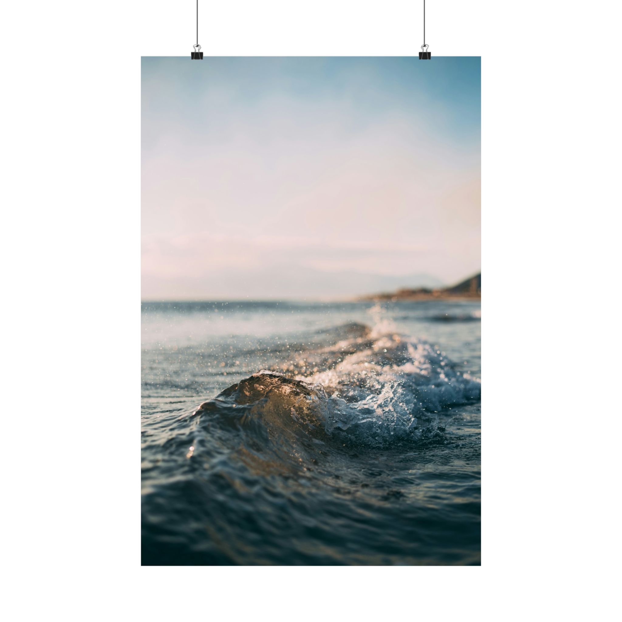 Coastal Wave Matte Vertical Poster - Scandinavian-Seaside Serenity - Image 21