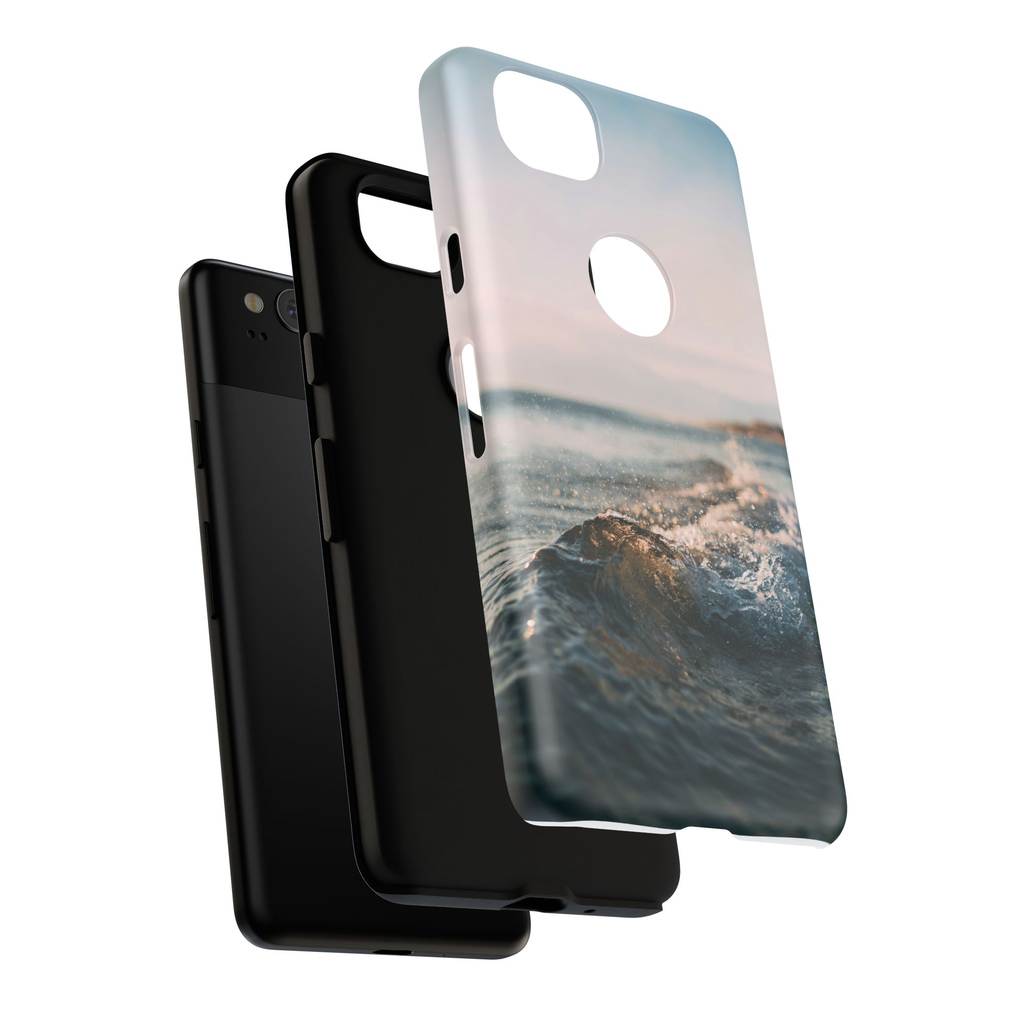 Coastal Wave Tough Cases - Scandinavian-Seaside Serenity - Image 176