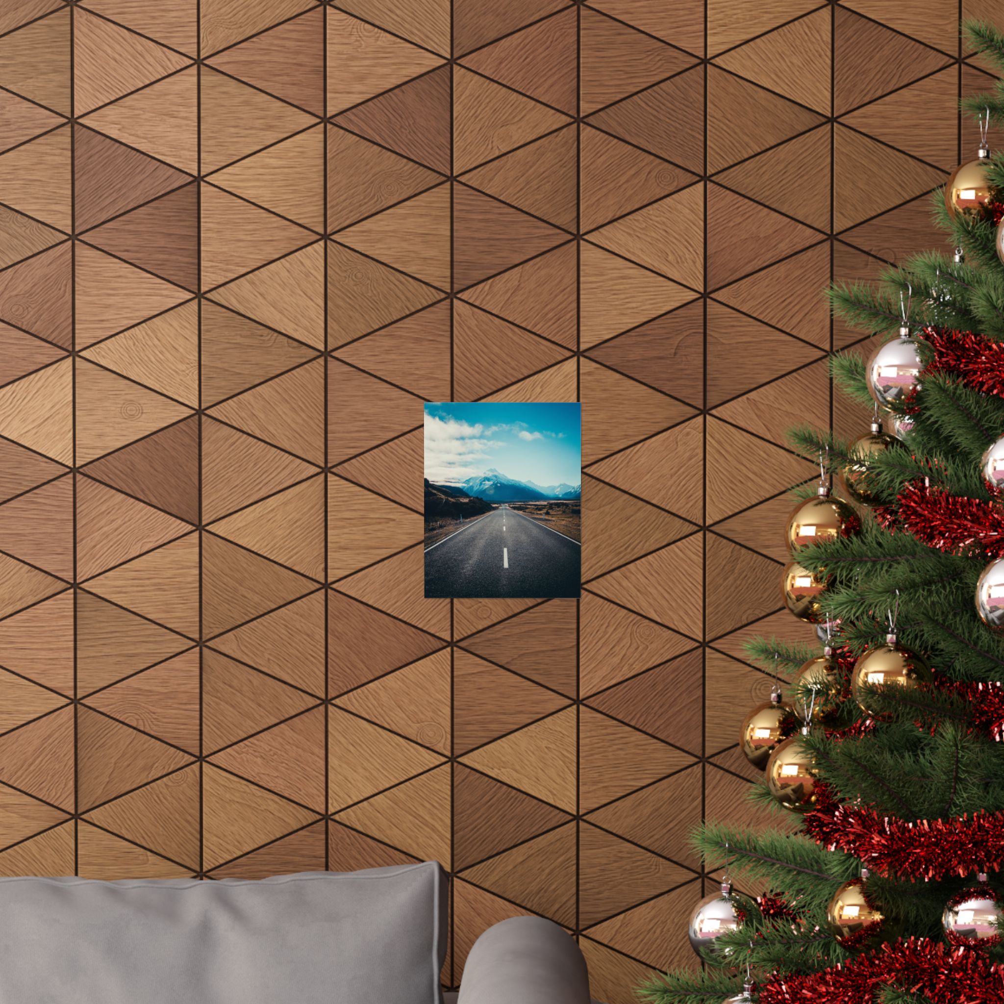 Alpine Horizon Matte Vertical Poster - Cinematic-Mountain Roadscape - Image 4