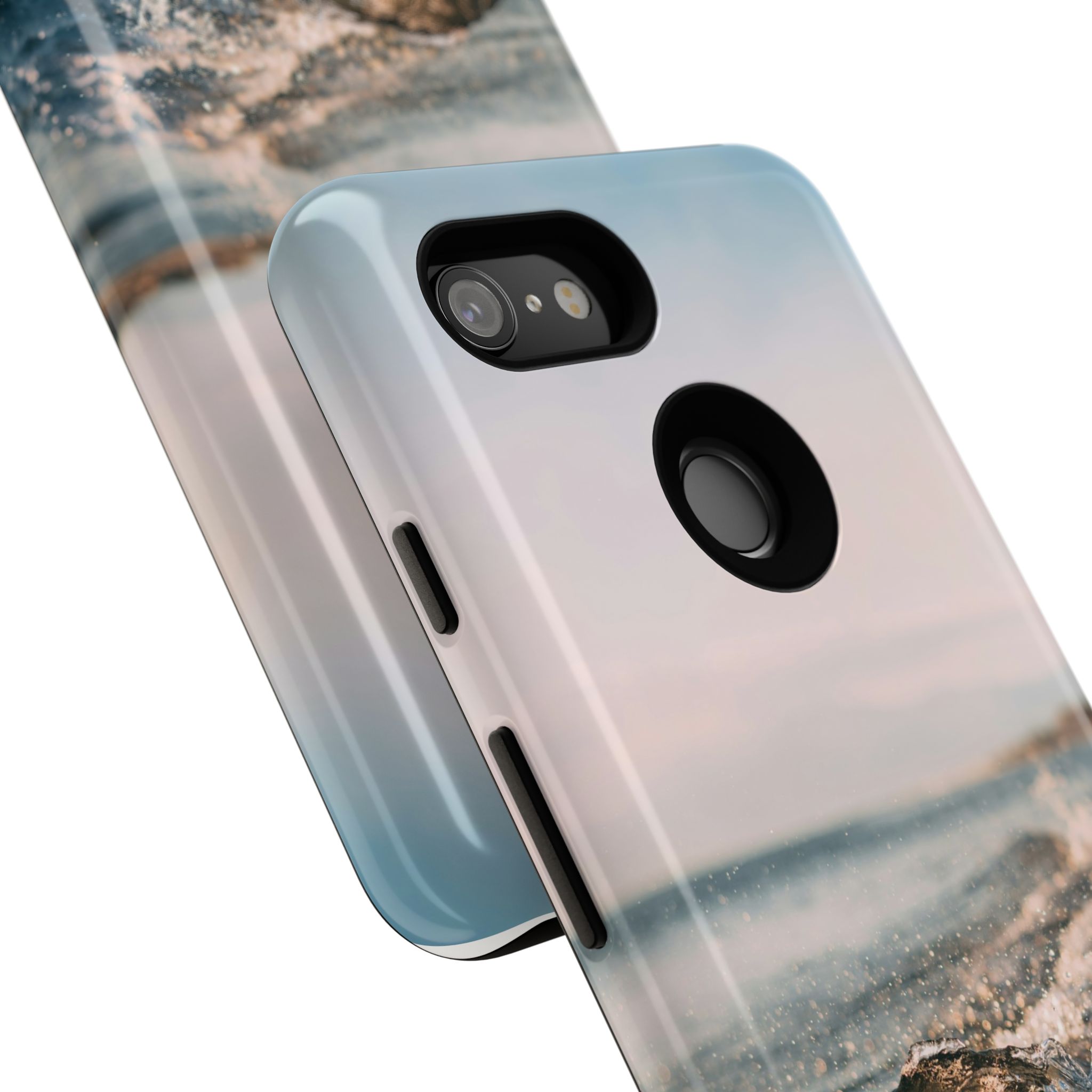 Coastal Wave Tough Cases - Scandinavian-Seaside Serenity - Image 184