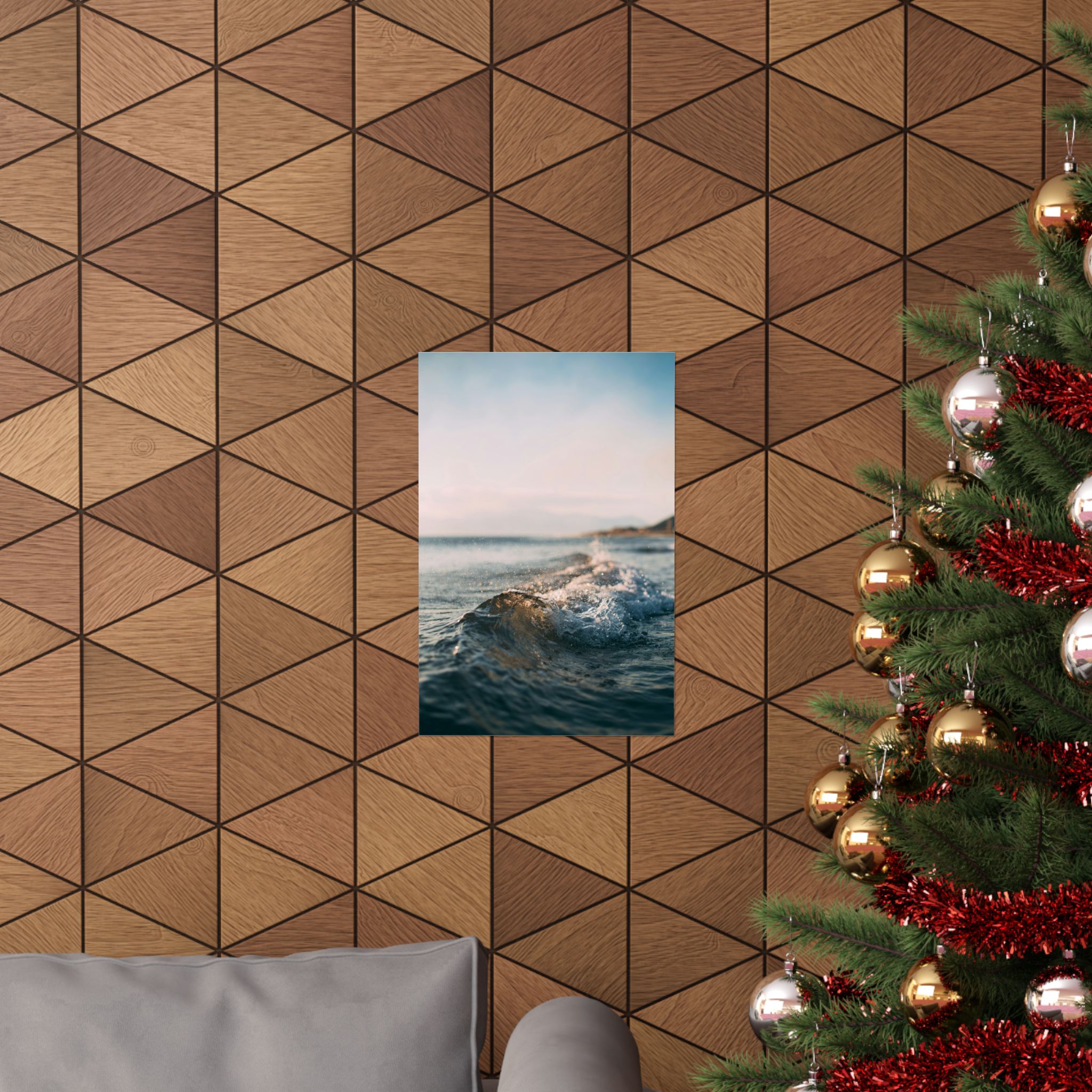 Coastal Wave Matte Vertical Poster - Scandinavian-Seaside Serenity - Image 12