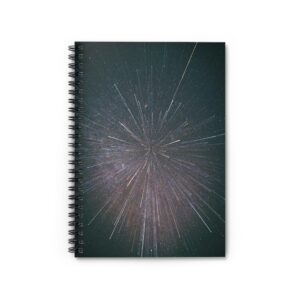 Nebula Burst Spiral Notebook - Cosmic-Glitch Star Field