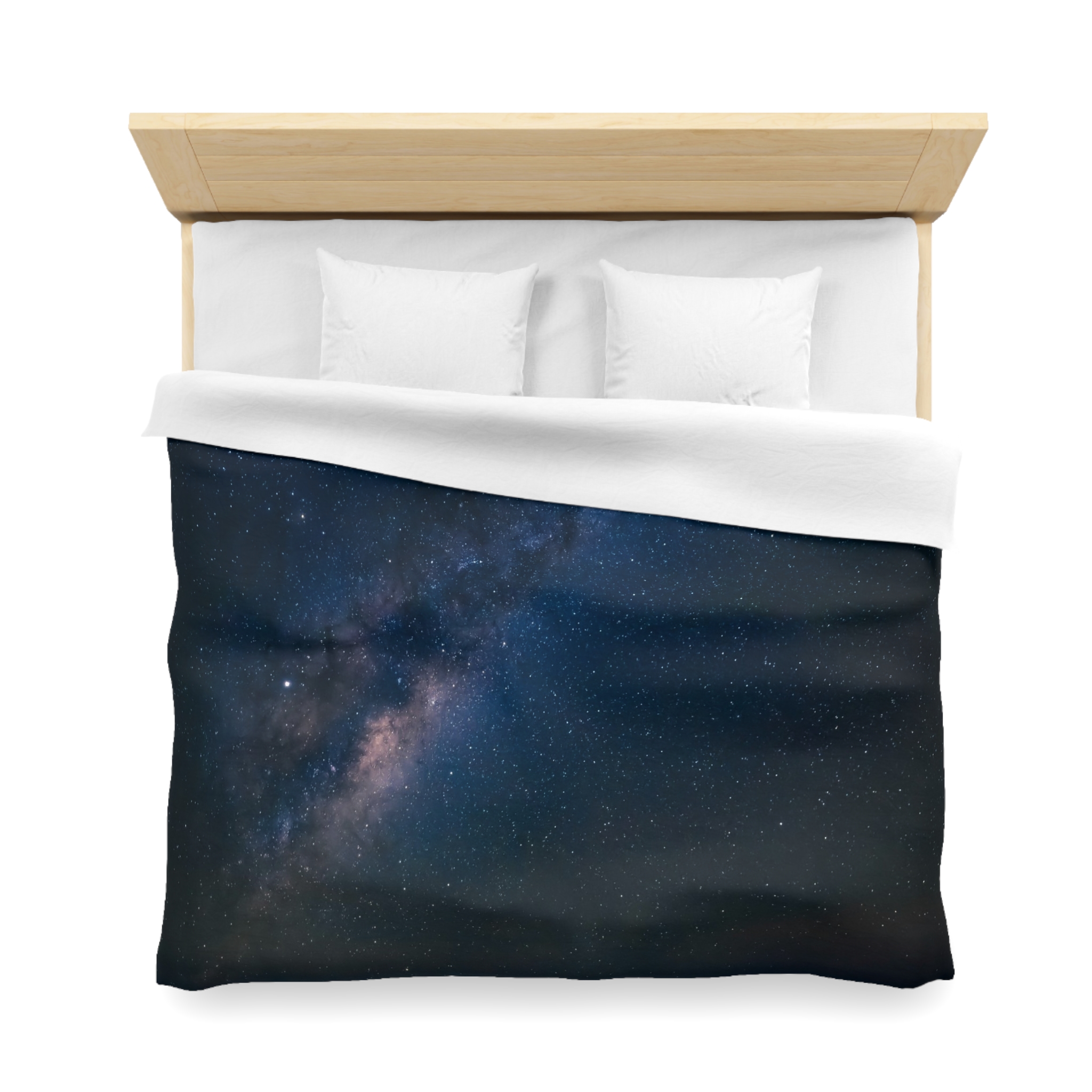 Cosmic Ocean Duvet Cover - Starry-Night Horizon Glow - Image 8