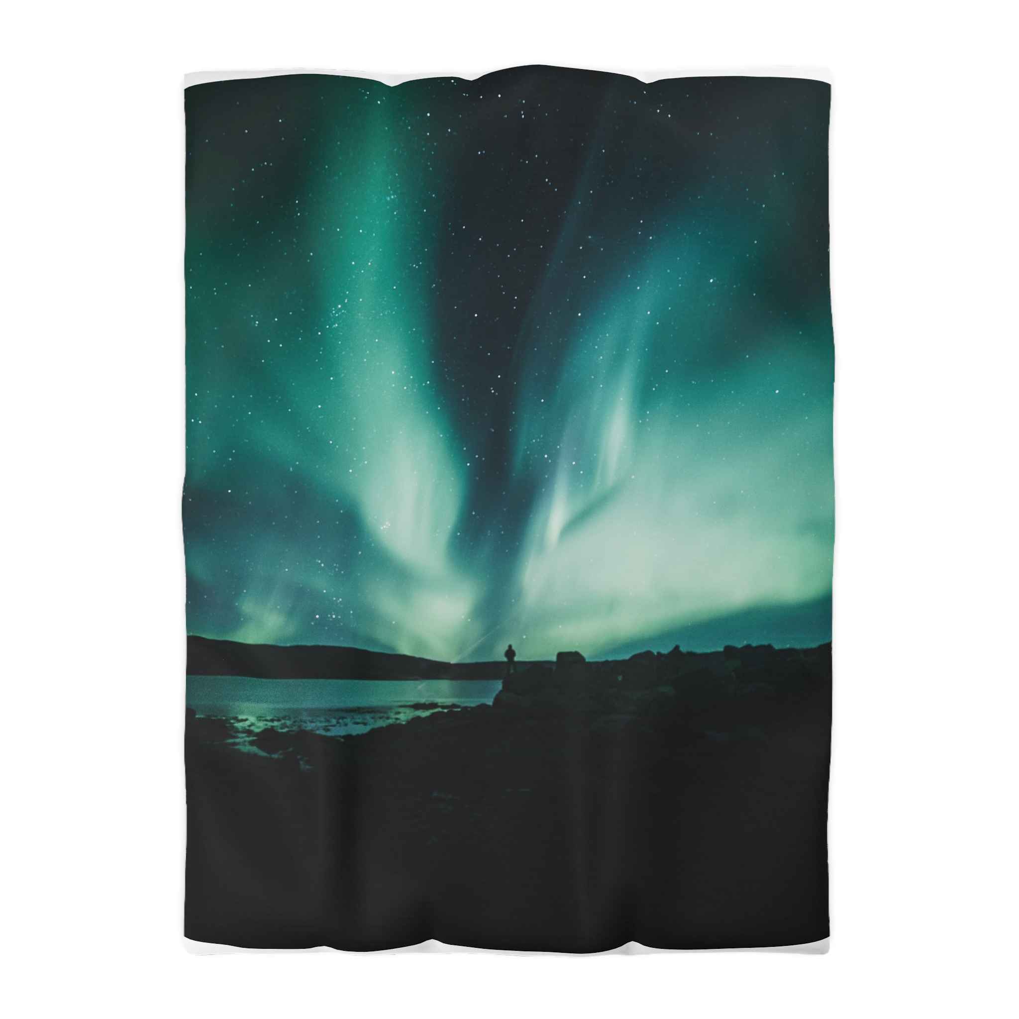 Aurora Borealis Duvet Cover - Ethereal-Night Skyscape - Image 10