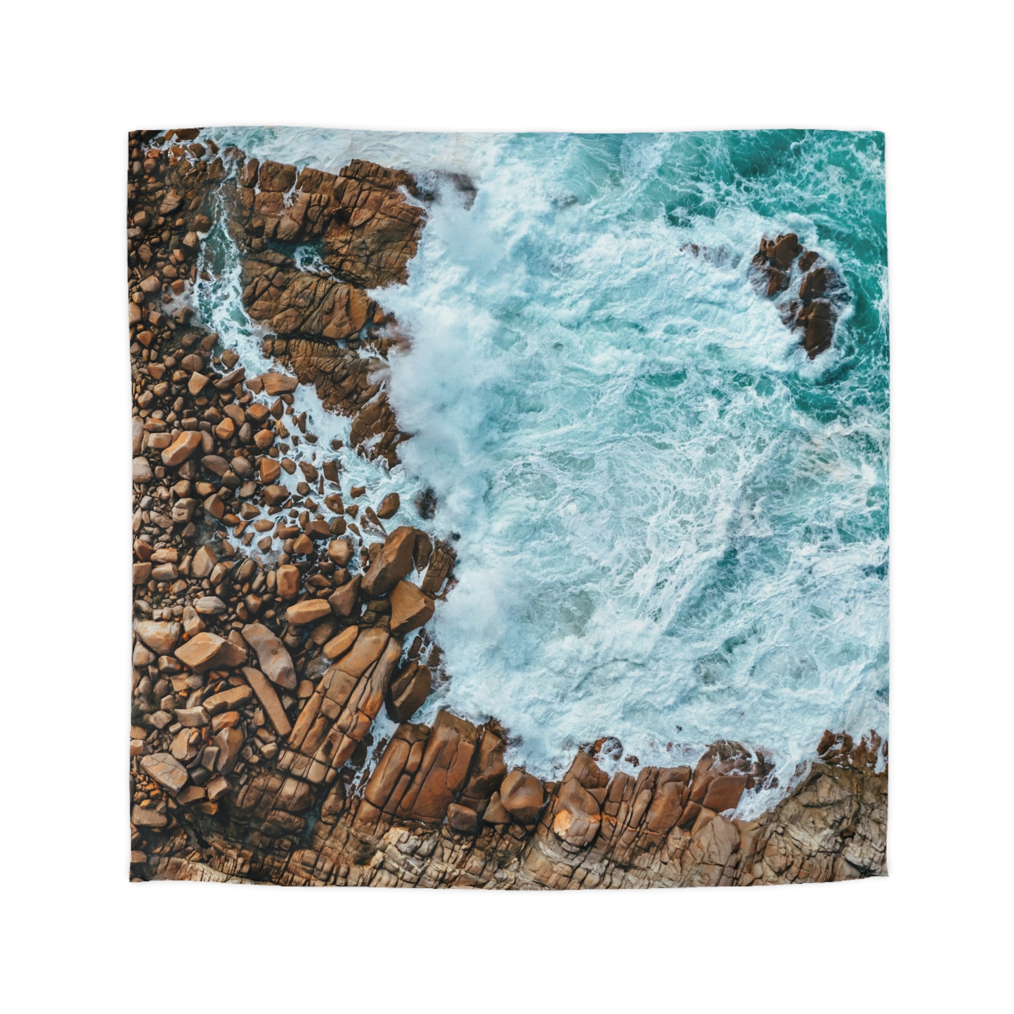 Coastal-Nautilus Duvet Cover - Scandinavian-Rustic Shoreline - Image 4