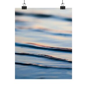 Ethereal Ocean Matte Vertical Poster - Serene-Morning-Light