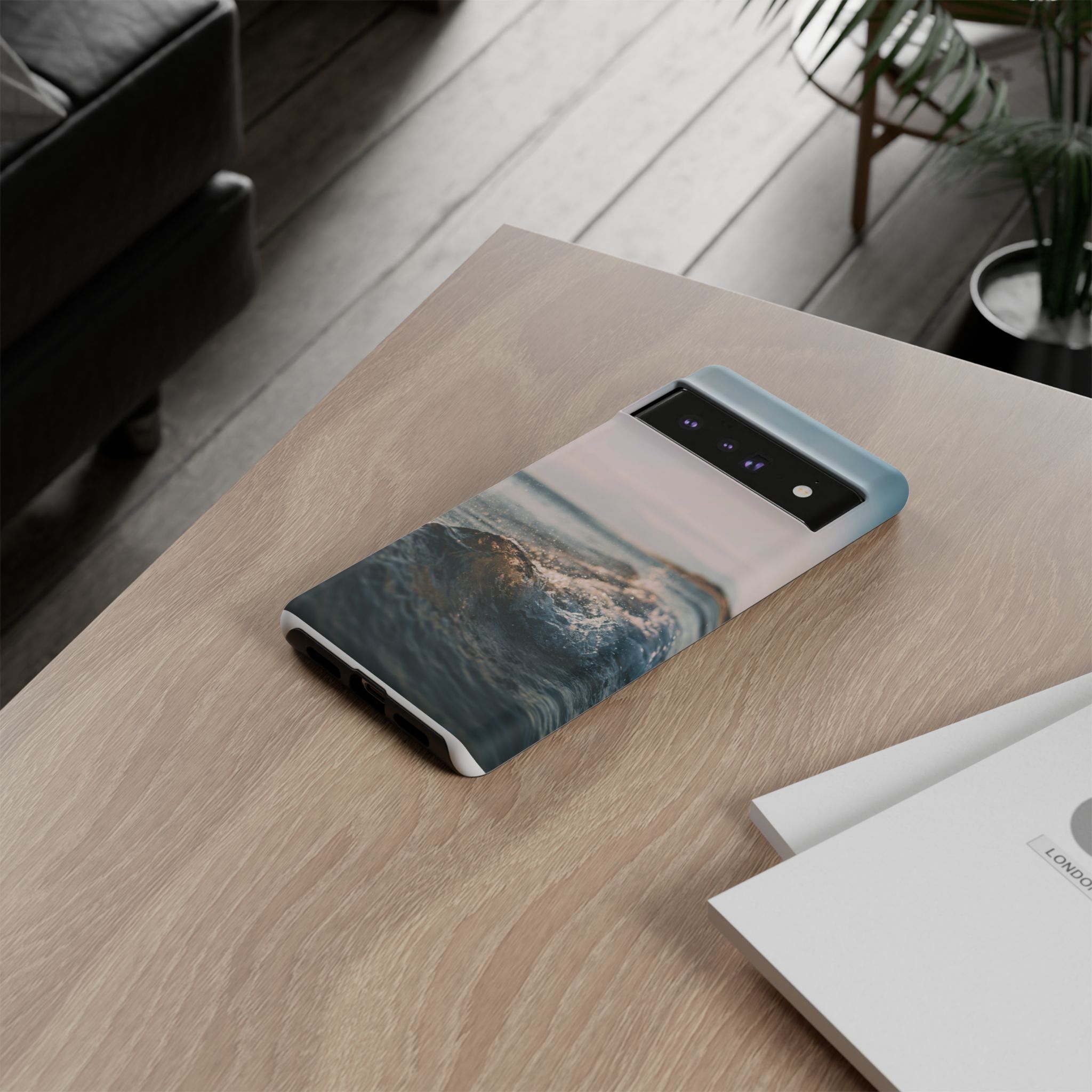 Coastal Wave Tough Cases - Scandinavian-Seaside Serenity - Image 56