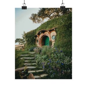 Cottagecore Hobbit Matte Vertical Poster - Botanical-Pathway Rustic-Charm