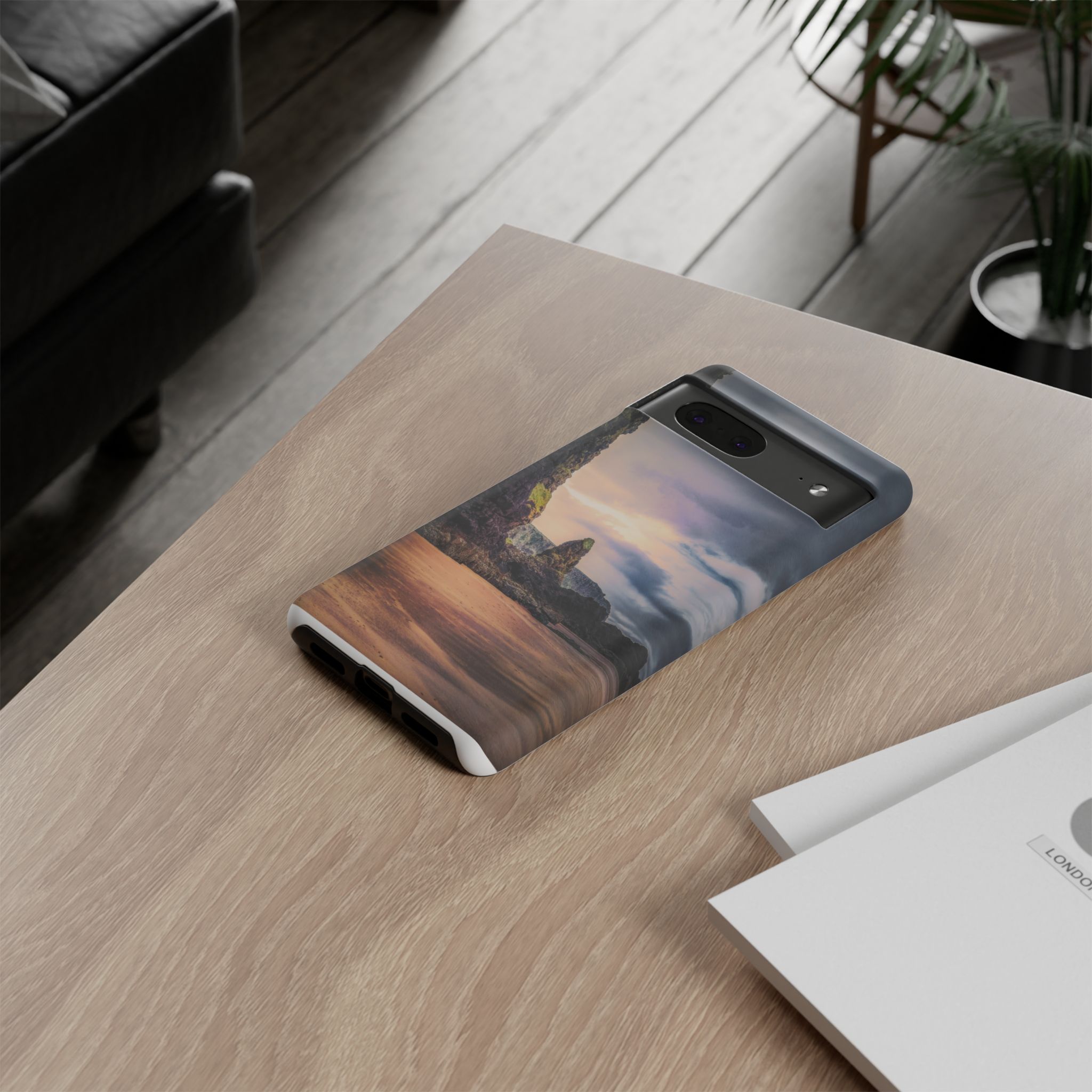 Mystic Cliff Tough Cases - Scandinavian-Modern Coastal Twilight - Image 48