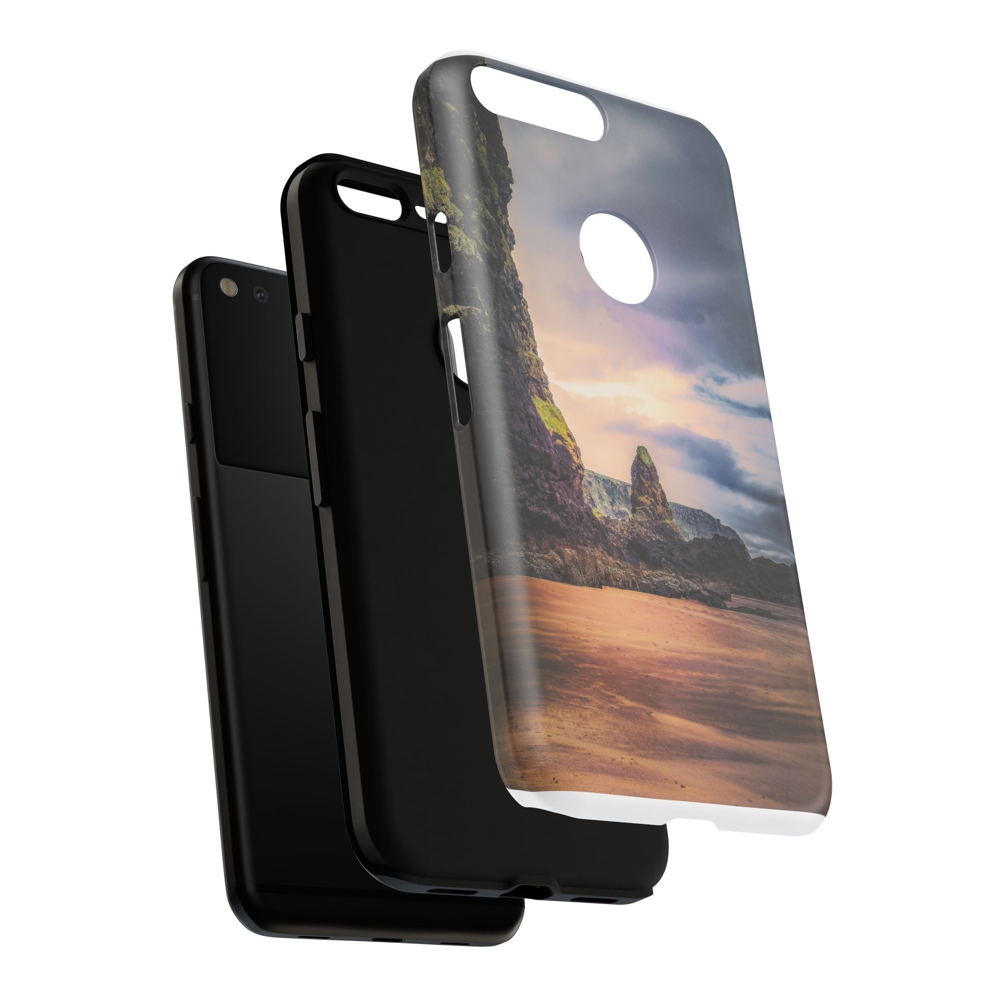 Mystic Cliff Tough Cases - Scandinavian-Modern Coastal Twilight - Image 242