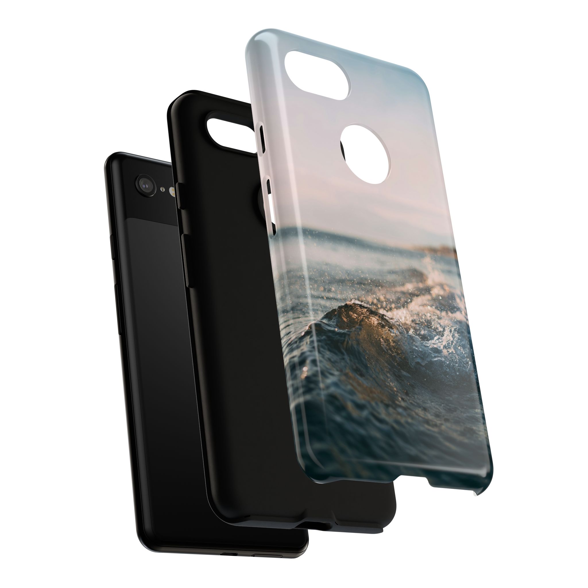Coastal Wave Tough Cases - Scandinavian-Seaside Serenity - Image 191
