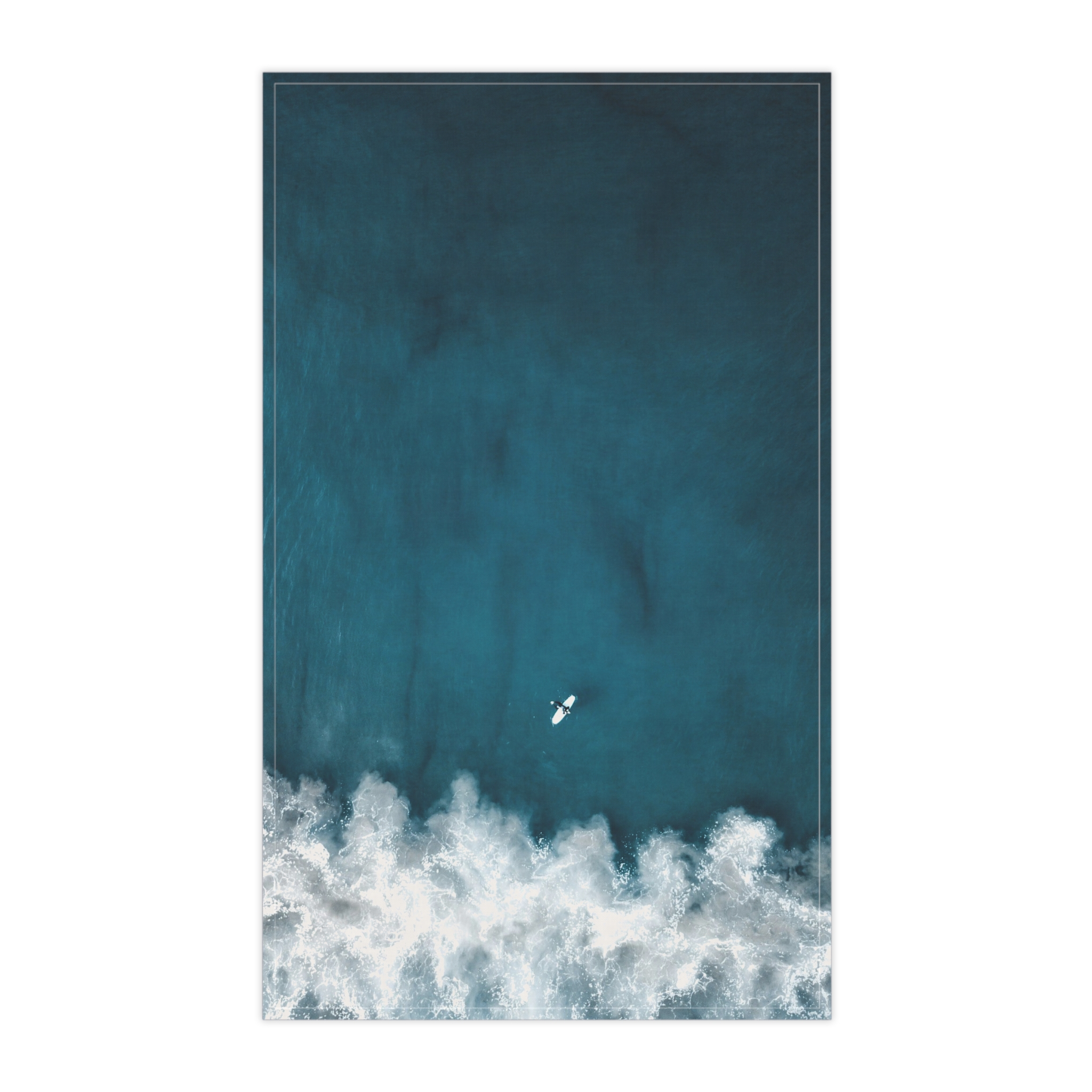 Oceanic Surfer Tea Towel - Coastal-Modern Deep Sea - Image 5