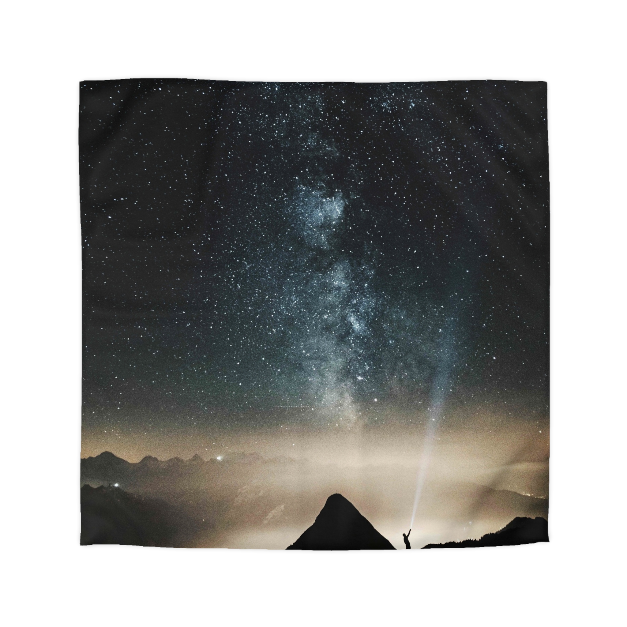 Mystic Galaxy Duvet Cover - Nocturnal-Starlight Exploration - Image 4