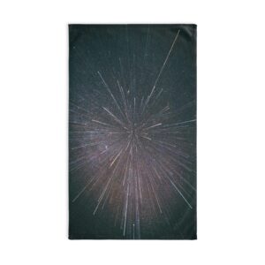 Nebula Burst Hand Towel - Cosmic-Glitch Star Field