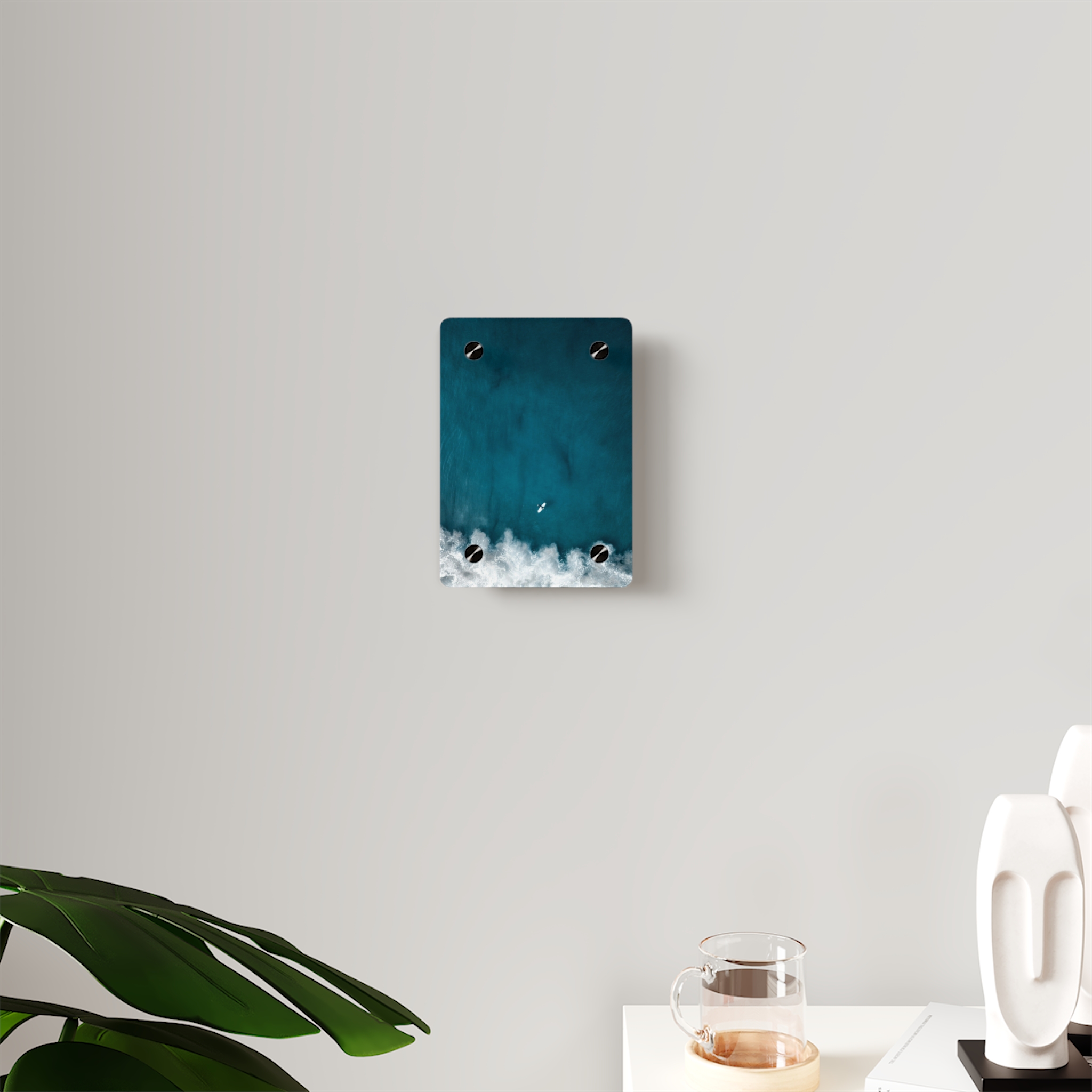 Oceanic Surfer Acrylic Wall Art - Coastal-Modern Deep Sea - Image 3