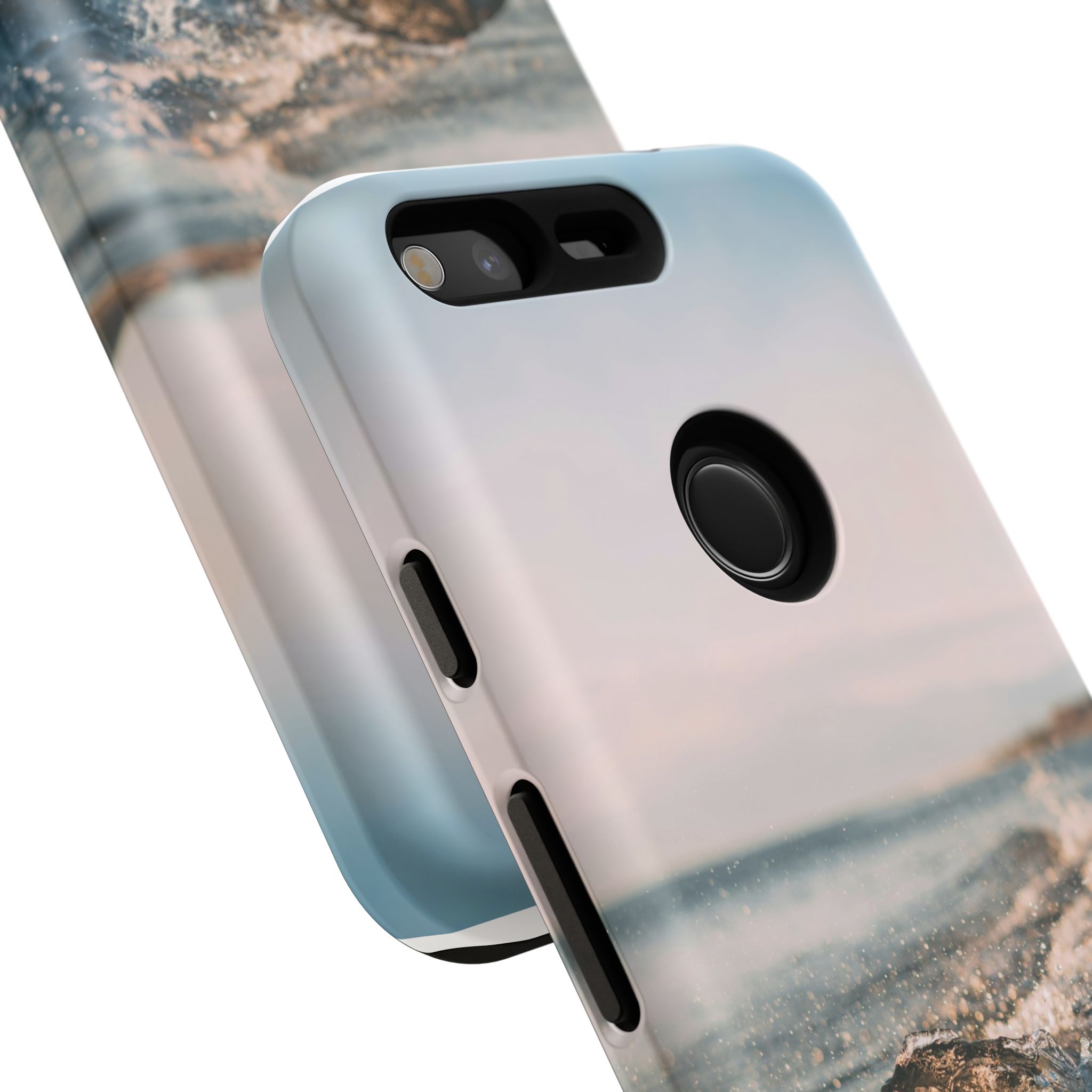 Coastal Wave Tough Cases - Scandinavian-Seaside Serenity - Image 235
