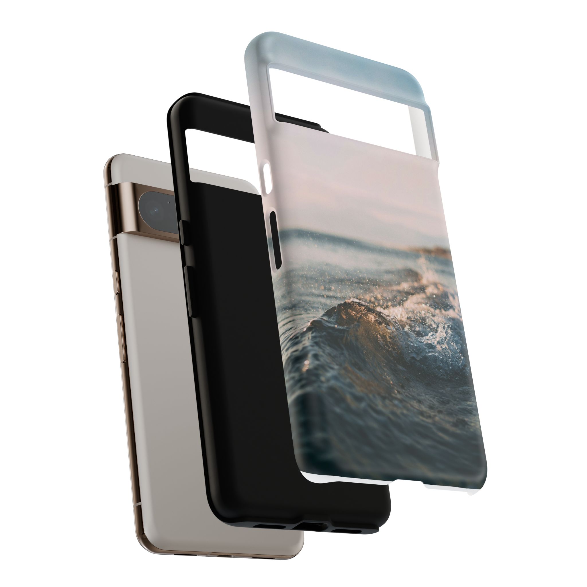 Coastal Wave Tough Cases - Scandinavian-Seaside Serenity - Image 112