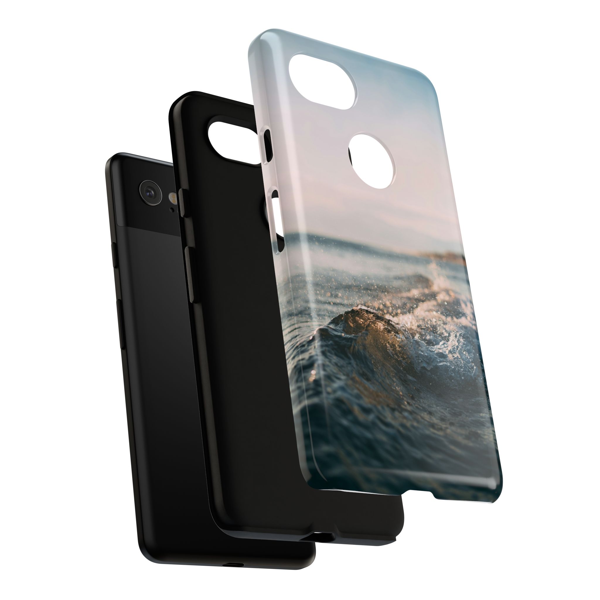 Coastal Wave Tough Cases - Scandinavian-Seaside Serenity - Image 179