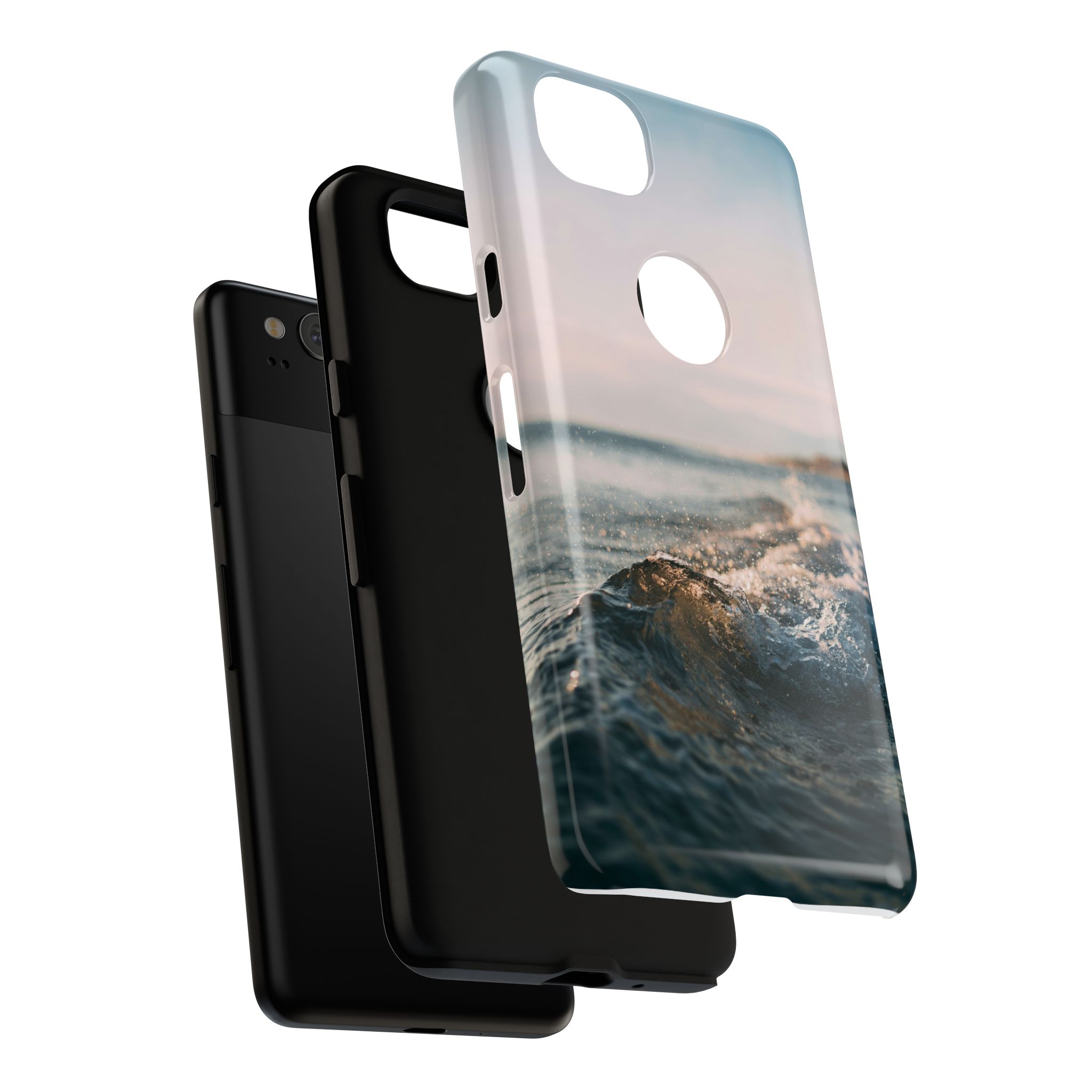 Coastal Wave Tough Cases - Scandinavian-Seaside Serenity - Image 173