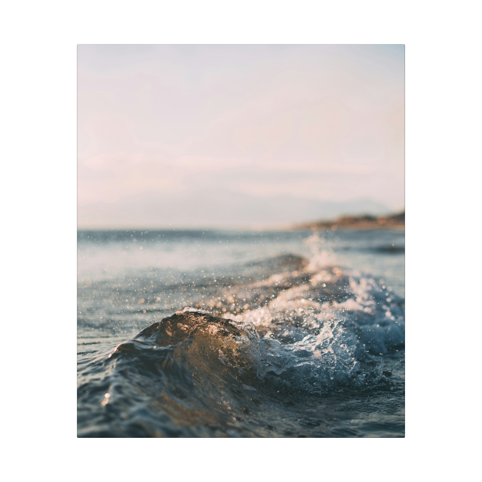 Coastal Wave Canvas Wall Art - Scandinavian-Seaside Serenity - Image 2