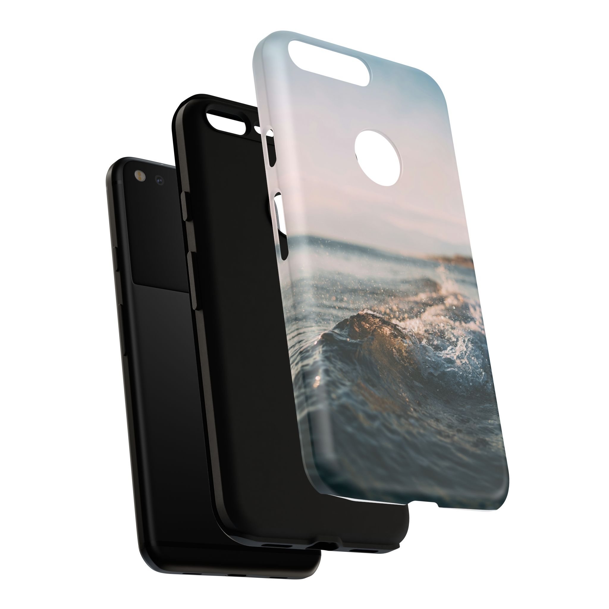 Coastal Wave Tough Cases - Scandinavian-Seaside Serenity - Image 242