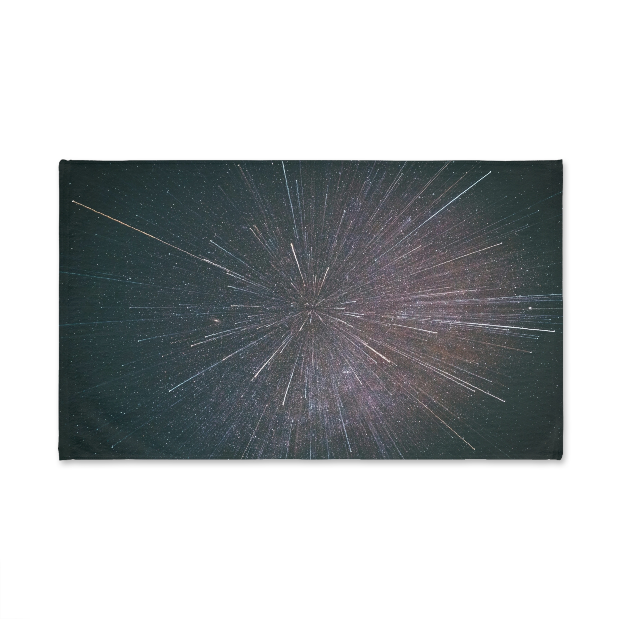 Nebula Burst Hand Towel - Cosmic-Glitch Star Field - Image 2