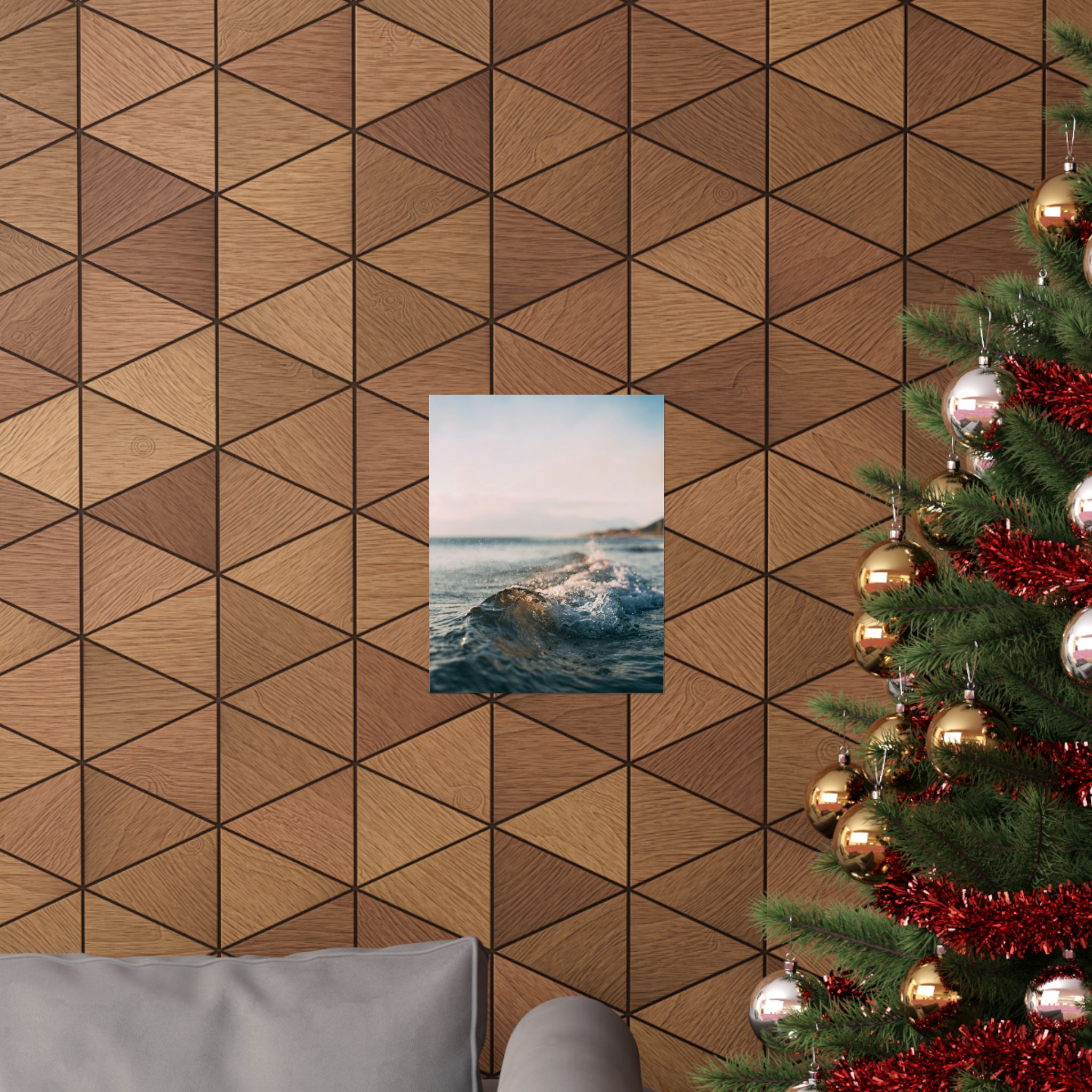 Coastal Wave Matte Vertical Poster - Scandinavian-Seaside Serenity - Image 8